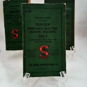 Three instruction books for electric sewing machine use